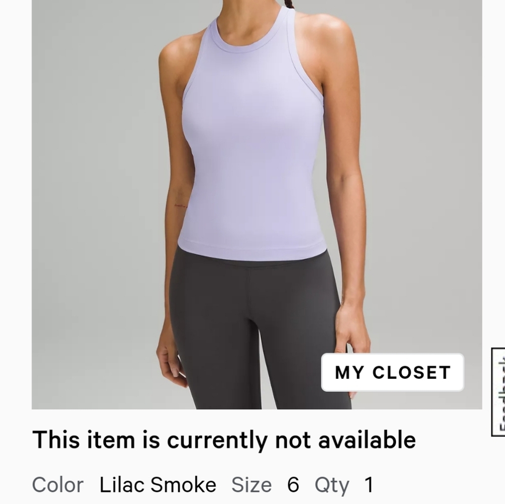 Align Waist Lenth Racerback Tank Top